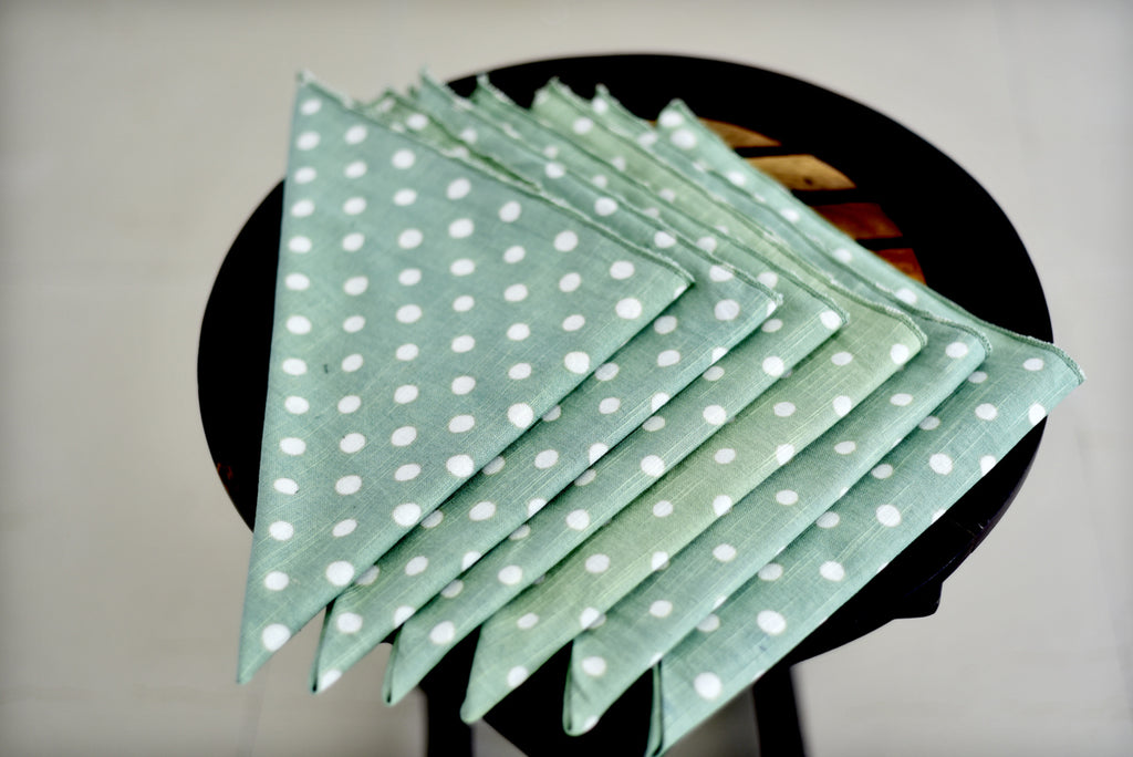 Pista dot green Table Napkin